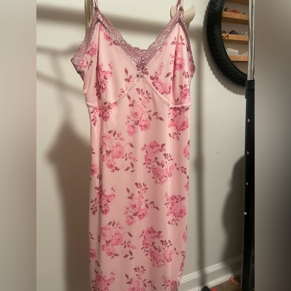 Pink flower dress!